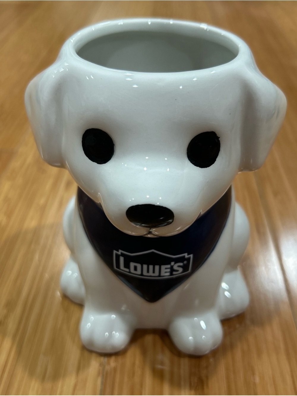NEW Lowe's Rewards Puppy Dog Planter Ceramic Pot 5-5.5in tall NIP